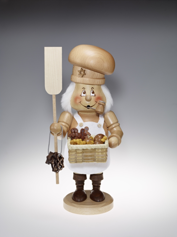 Räucherwichtel Bäcker natur groß