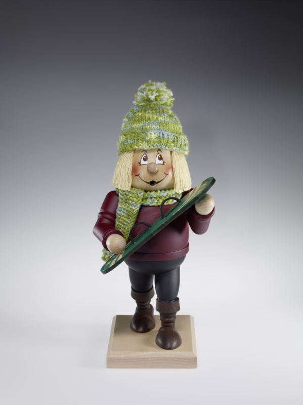 Räucherwichtel Snowboarder groß