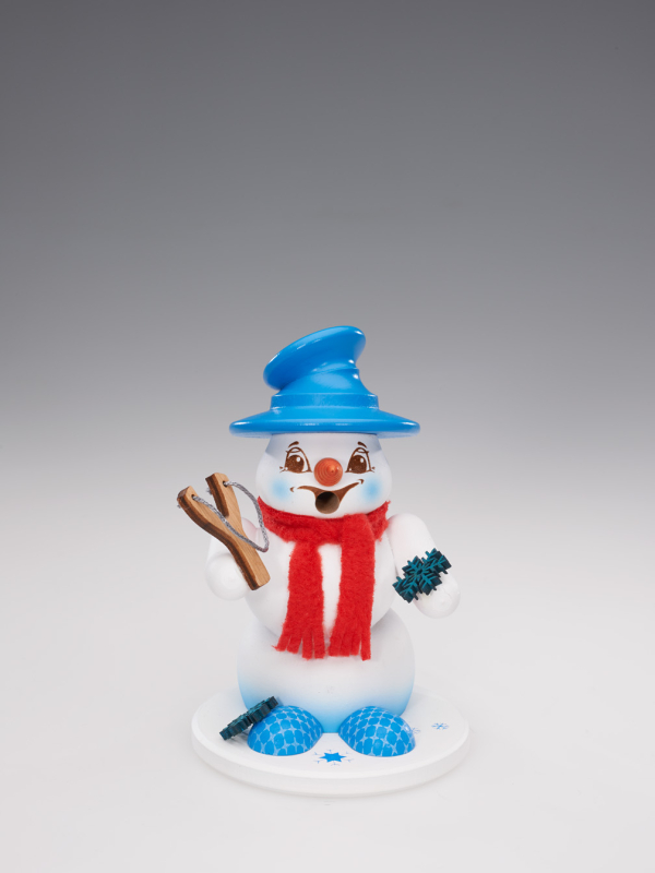 Schneemann Sigi klein Schneeflockenwerfer als Räuchermann